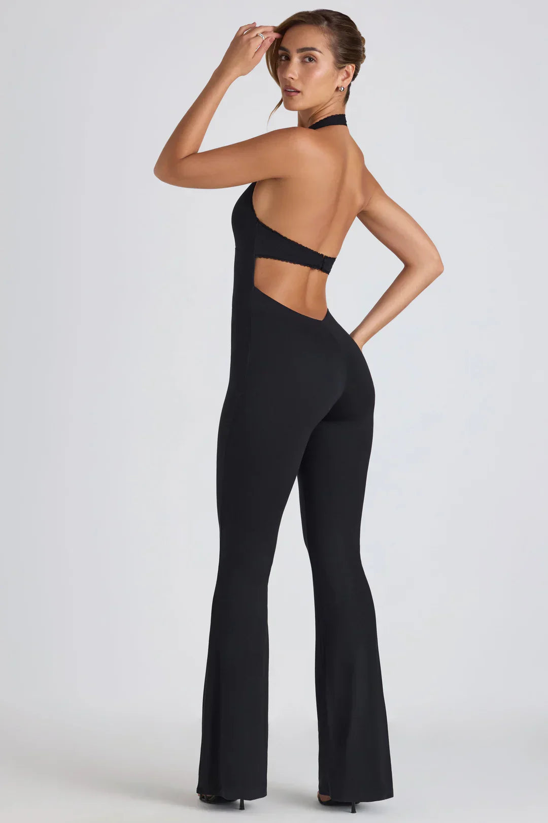 Seline Halter Jumpsuit met Open Rug