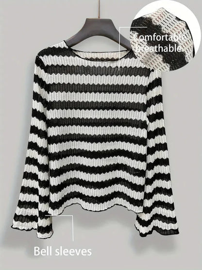 Celina Stripe Top – Chic met een Speelse TwisT