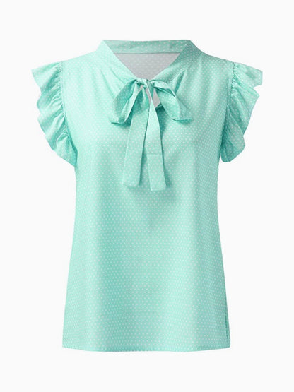 Liliane Vintage-Inspired Stippenblouse