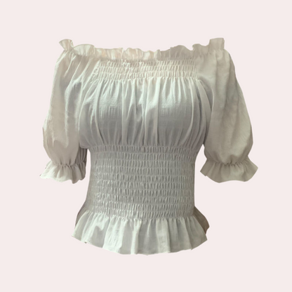 Mirelle Zomerblouse met Pofmouwen