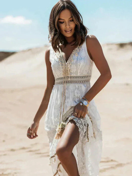 Seraphina Boho Kantjurk met V-Hals
