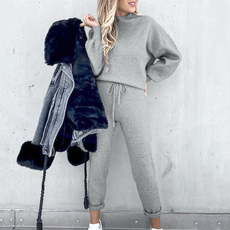 Amalya Cozy Co-Ord Set met Ballonmouwen