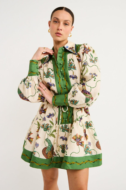 Paris Mini Jurk met Bloemenprint