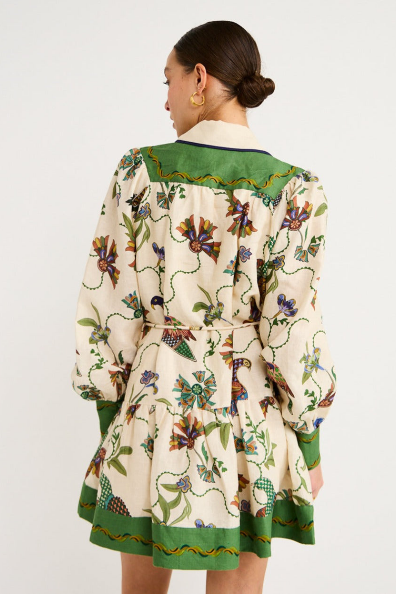 Paris Mini Jurk met Bloemenprint