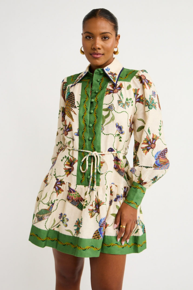 Paris Mini Jurk met Bloemenprint