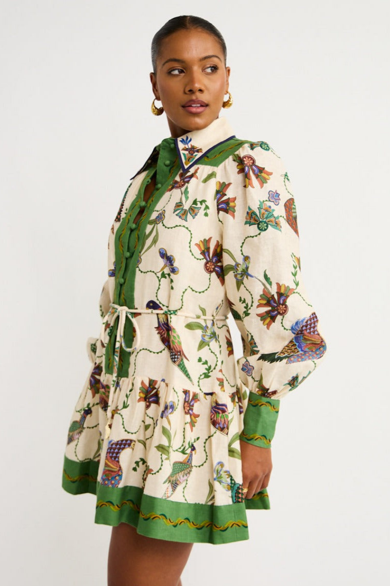 Paris Mini Jurk met Bloemenprint