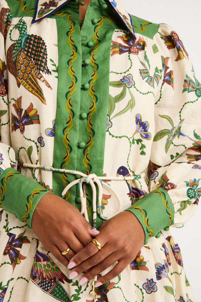 Paris Mini Jurk met Bloemenprint