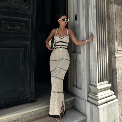 Kiara Gebreide Maxi Jurk