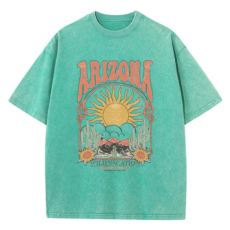 Vintage T-shirt met Patroon