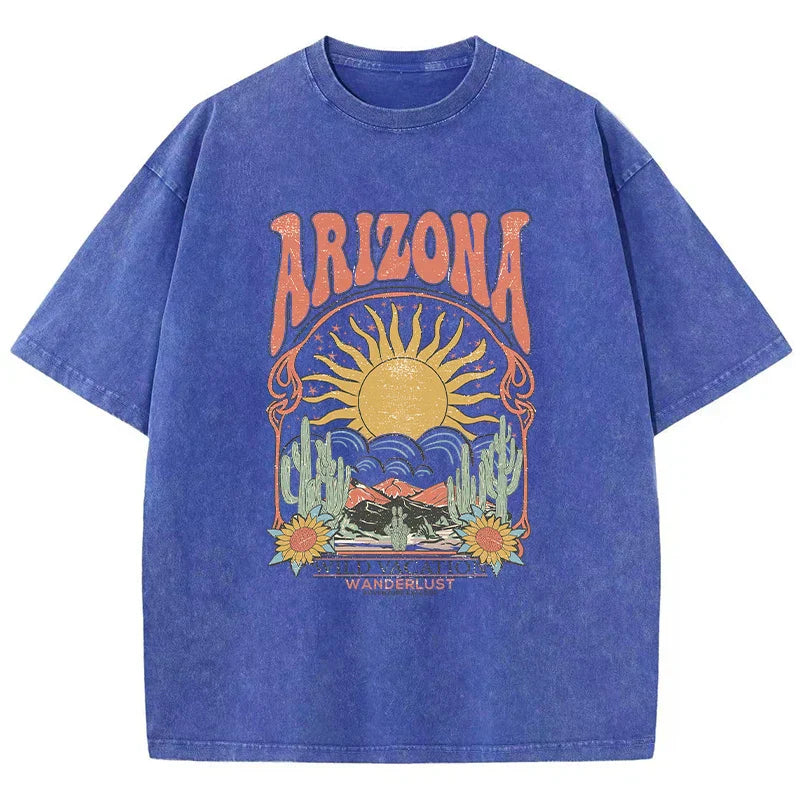 Vintage T-shirt met Patroon