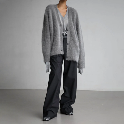 Dames kasjmier los vest