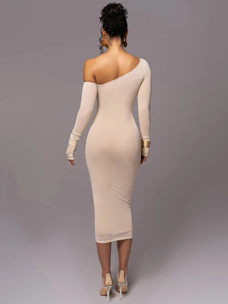 Nina Elegante Midi Jurk