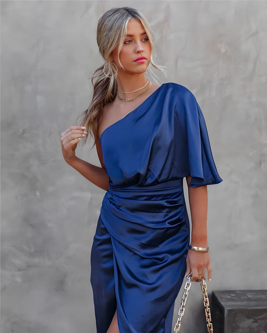 Celina One-Shoulder Avondjurk vol Klasse