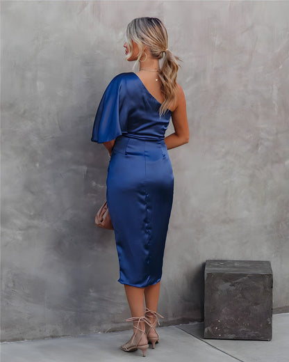 Celina One-Shoulder Avondjurk vol Klasse