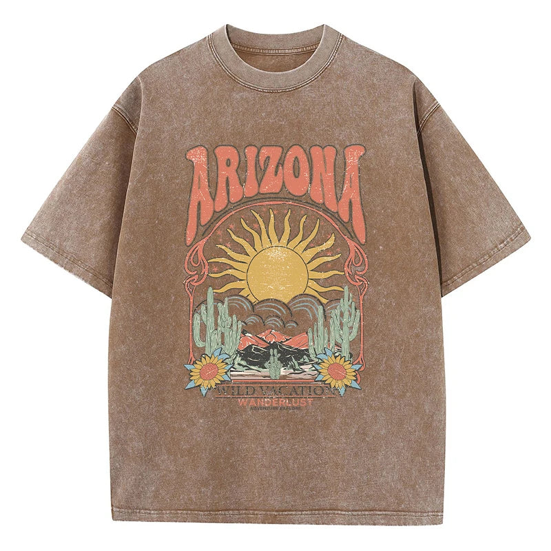 Vintage T-shirt met Patroon