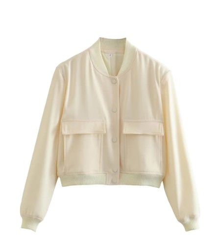Mari Beige Bomberjack