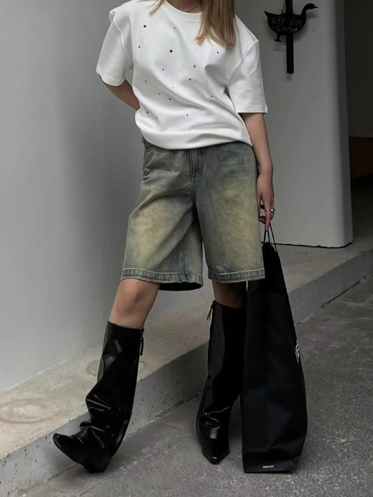 Losse Denim Shorts