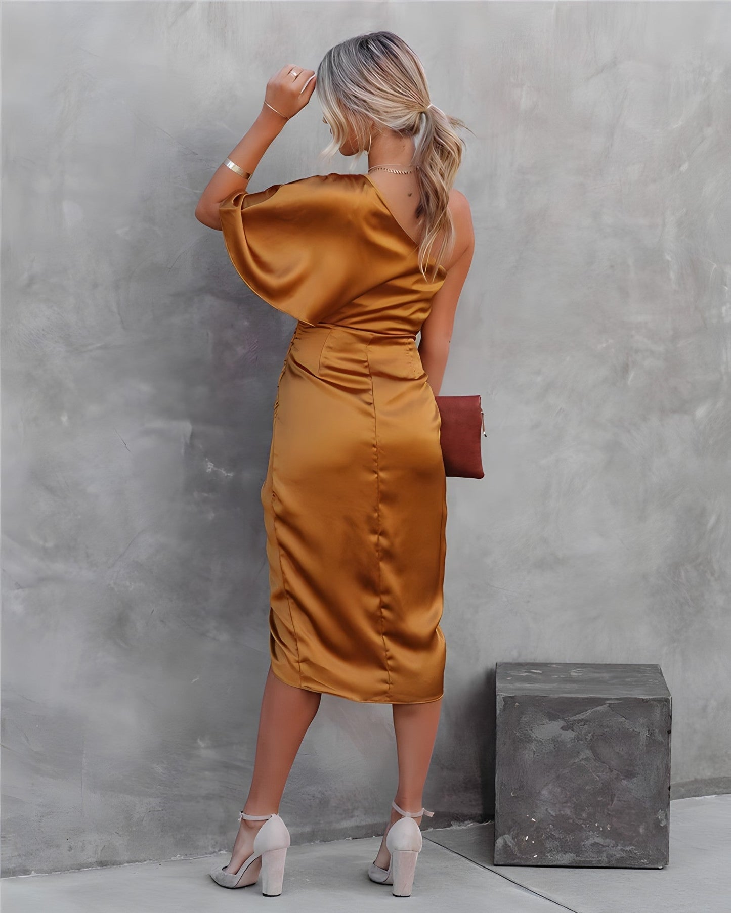 Celina One-Shoulder Avondjurk vol Klasse