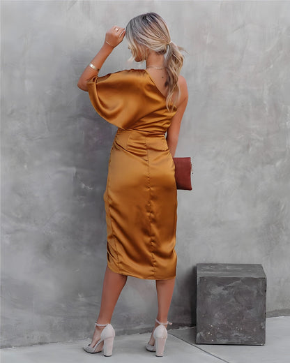 Celina One-Shoulder Avondjurk vol Klasse
