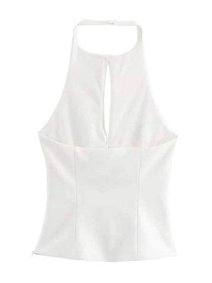 Eléa Strik Halter Backless Top &amp; Skirt Set