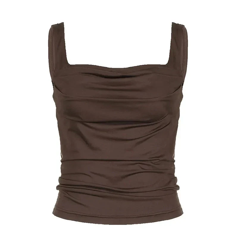 Meshki Bruine Top