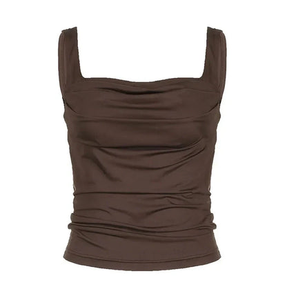 Meshki Bruine Top