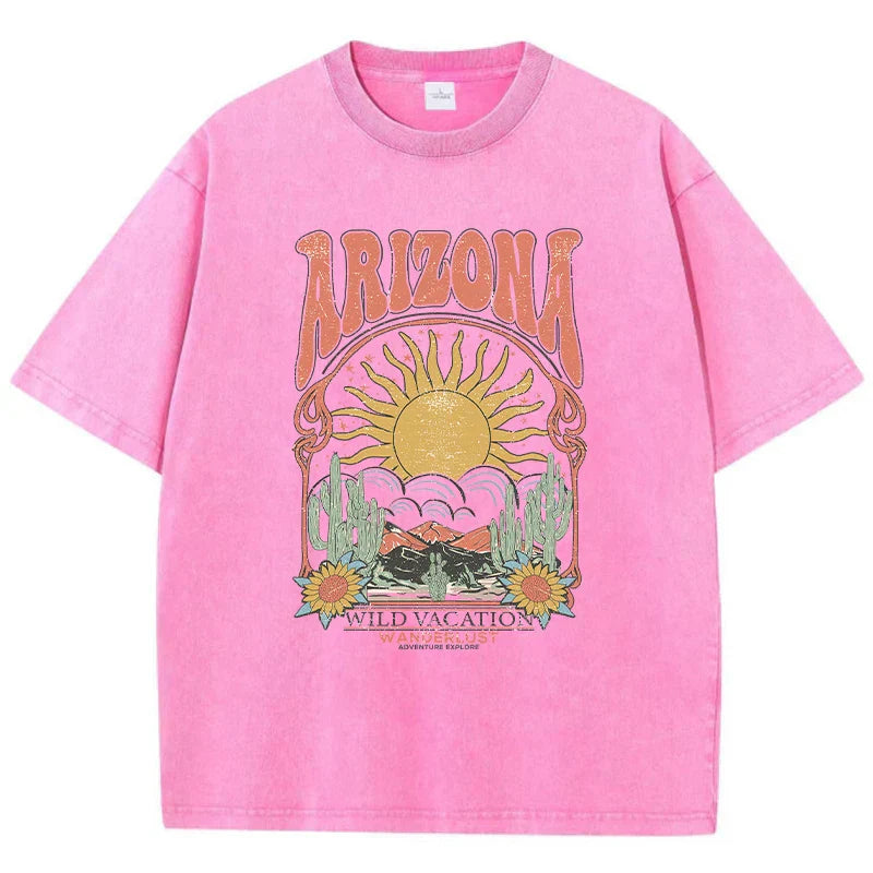 Vintage T-shirt met Patroon