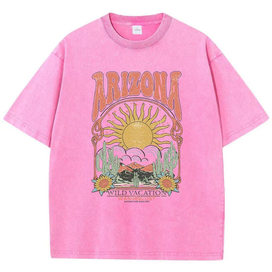 Vintage T-shirt met Patroon