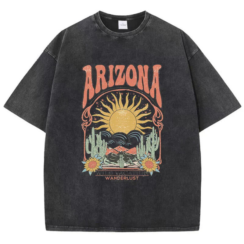 Vintage T-shirt met Patroon