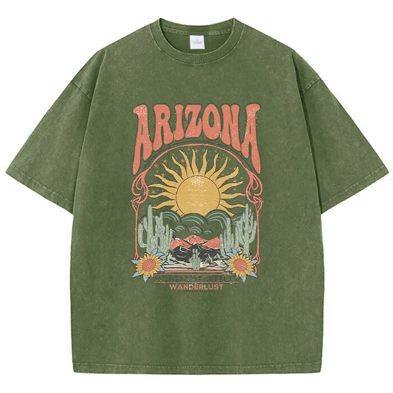 Vintage T-shirt met Patroon