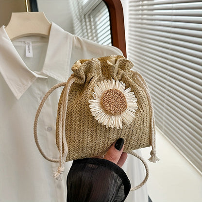 Isalie Zomerse Schoudertas met Bloemenaccent