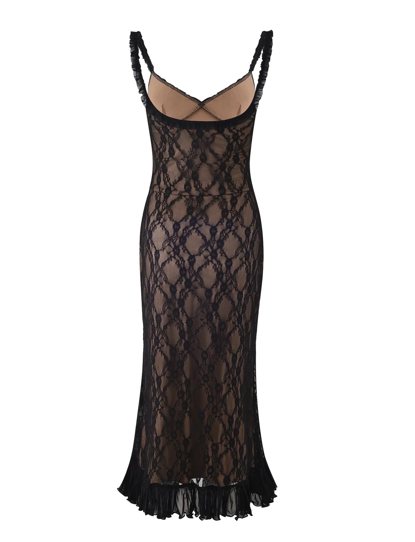 Noir Élancé Maxi Jurk