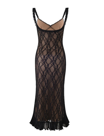 Noir Élancé Maxi Jurk
