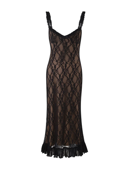 Noir Élancé Maxi Jurk