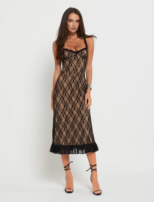 Noir Élancé Maxi Jurk