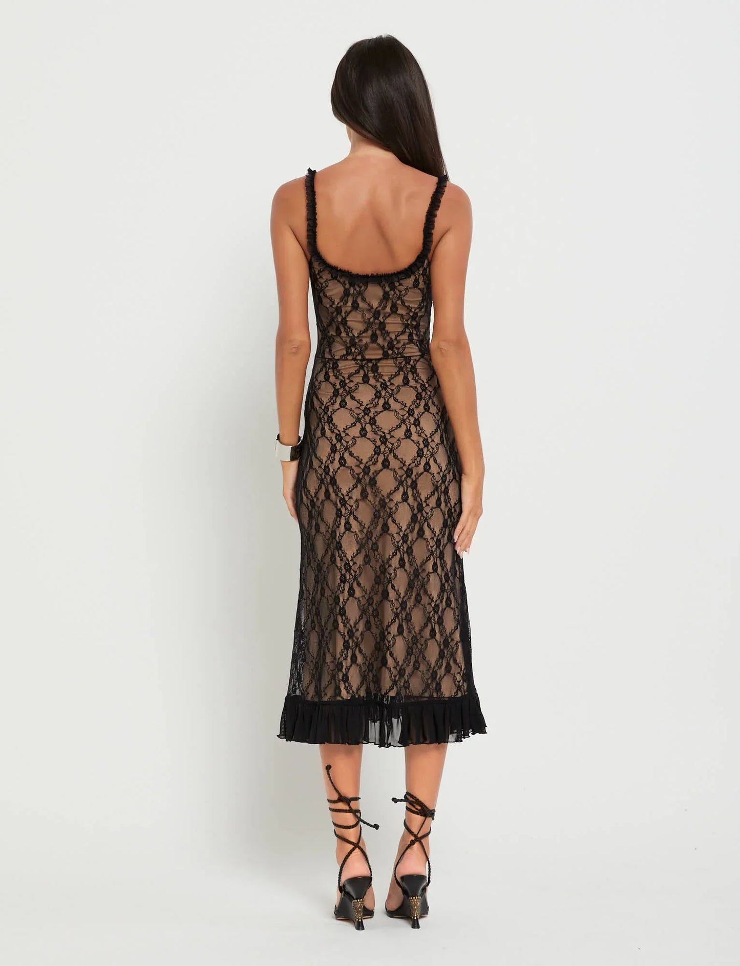 Noir Élancé Maxi Jurk