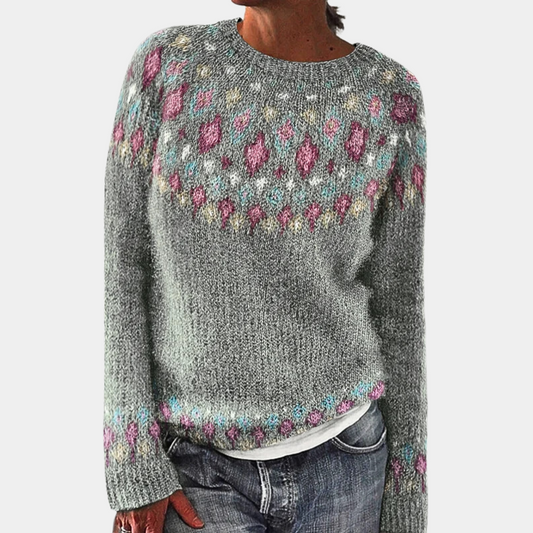 Eloria Warme Wollen Trui met Print