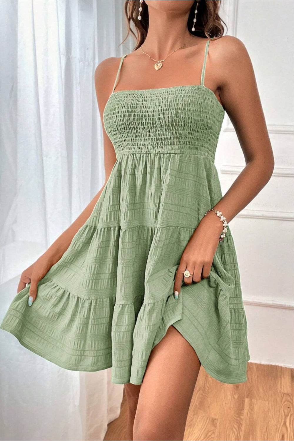 Vivian Blauwe Mini Jurk
