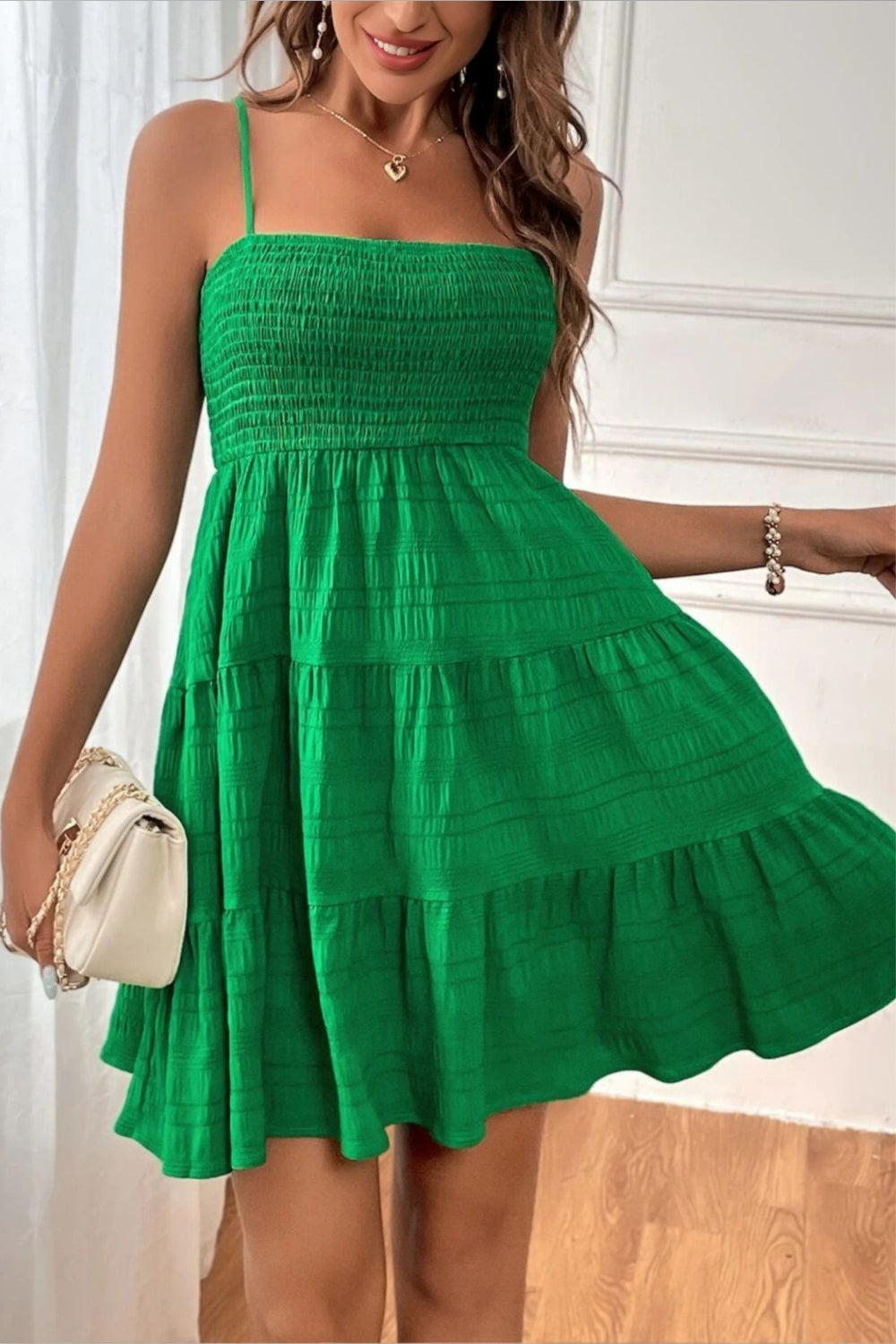 Vivian Blauwe Mini Jurk