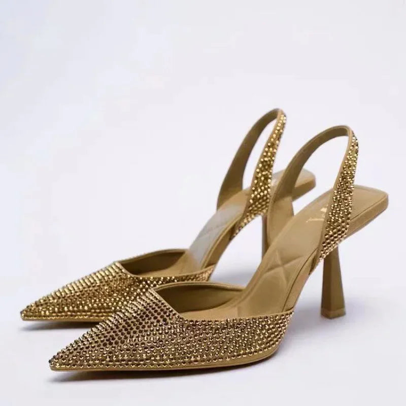 Solène Elegante Puntneus Sandalen met Hak