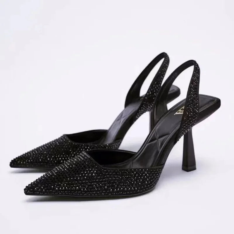 Solène Elegante Puntneus Sandalen met Hak
