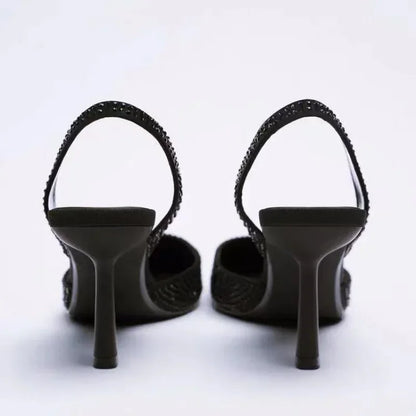 Solène Elegante Puntneus Sandalen met Hak