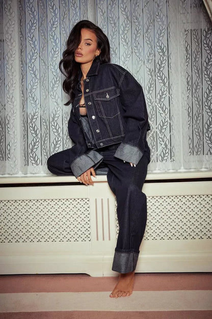 Rose Denim Set