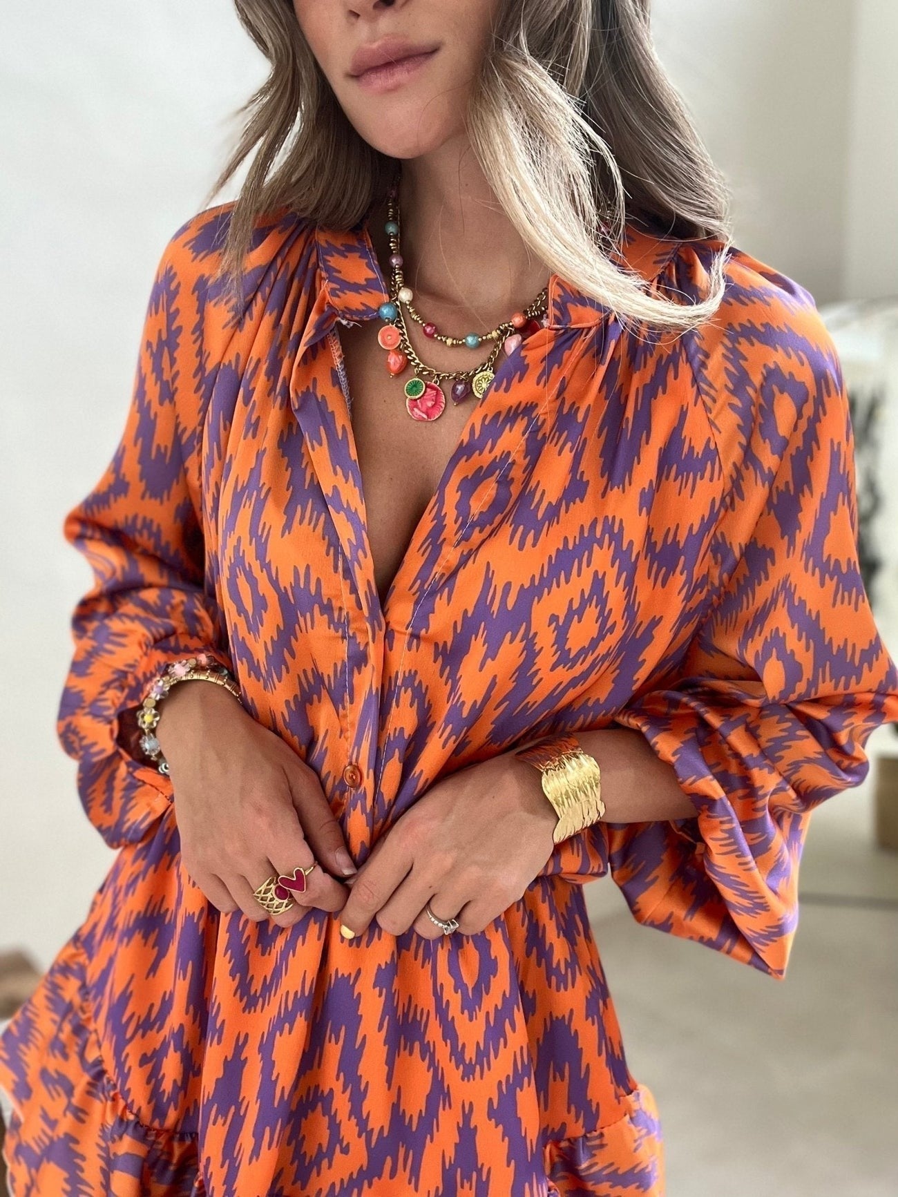 Zitta Boho Zomerjurk met Ruches