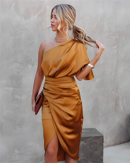 Celina One-Shoulder Avondjurk vol Klasse