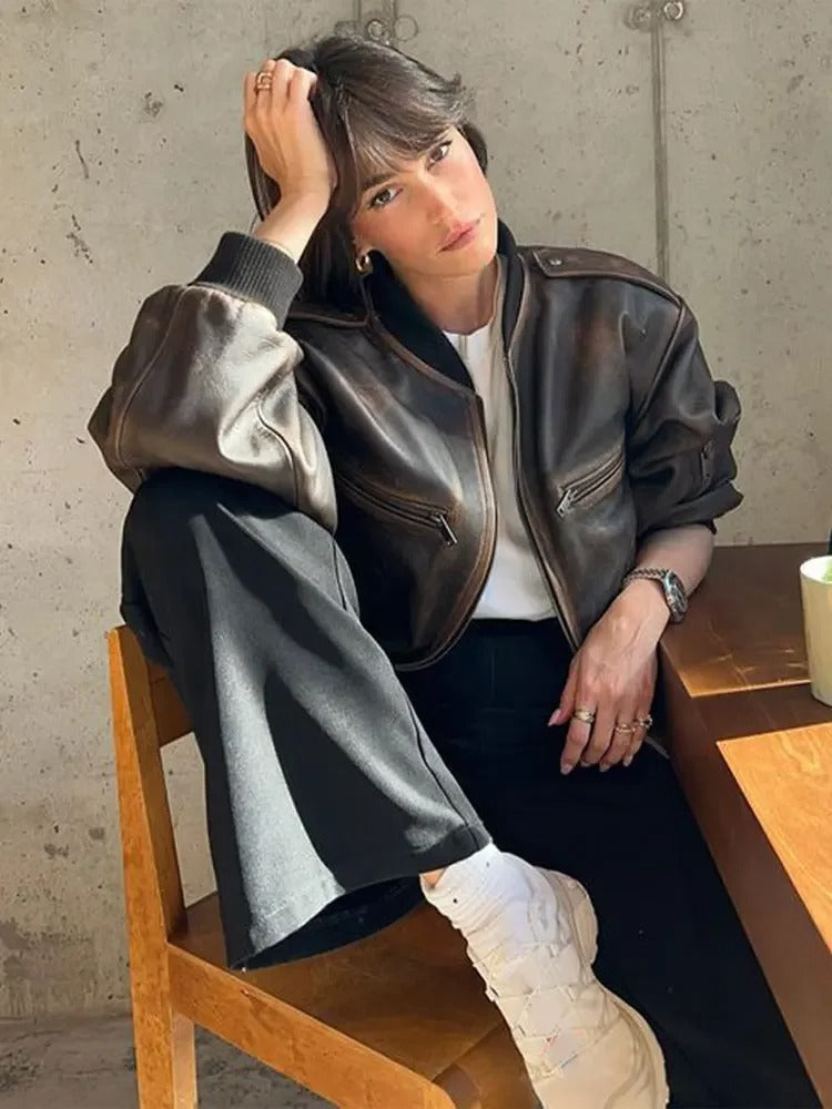 Bobby Stonewashed vintage Bomber
