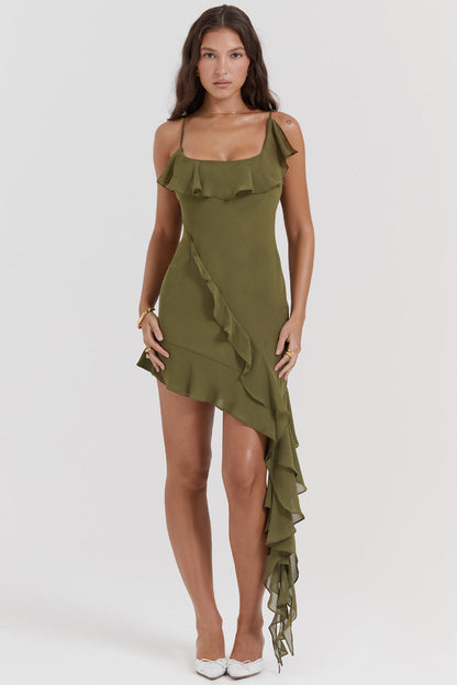 RiRi Mini Jurk met Ruches