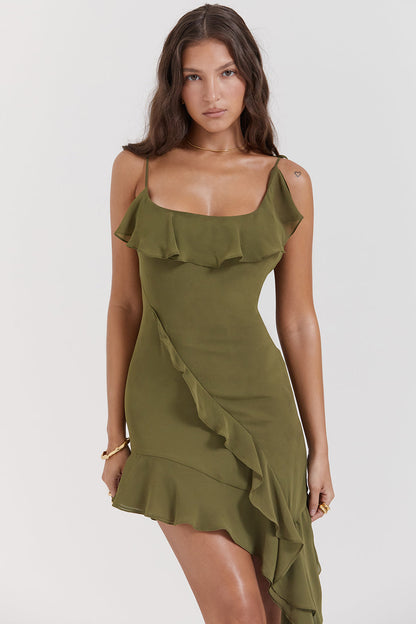 RiRi Mini Jurk met Ruches
