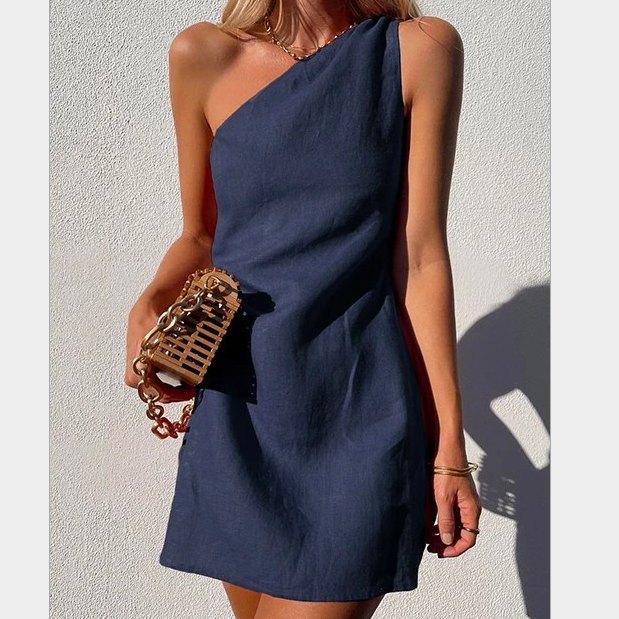 Aveline – One-Shoulder Zomerjurk