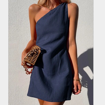 Aveline – One-Shoulder Zomerjurk